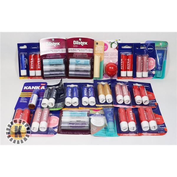 BAG OF ASSORTED LIP BALM