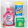 Image 1 : BAG OF OXI CLEAN STAIN CLEANER AND LYSOL SPRAY