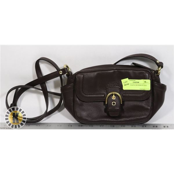 BROWN COACH CROSSBODY BAG