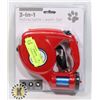 Image 1 : NEW 3 IN 1 RETRACTABLE LEASH SET (RED)