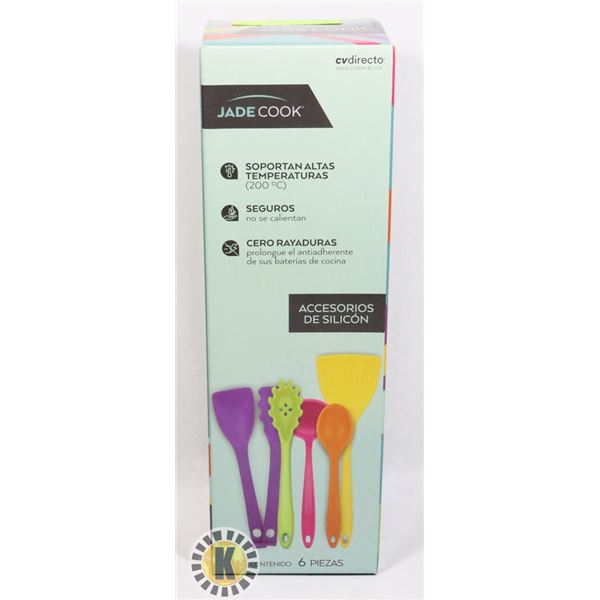 NEW 6PC SILICONE KITCHEN TOOL SET