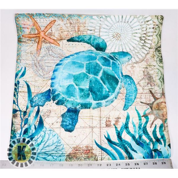 NEW SEA TURTLE THROW PILLOW CASE