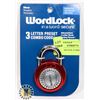 Image 1 : NEW WORDLOCK COMBINATION LOCK