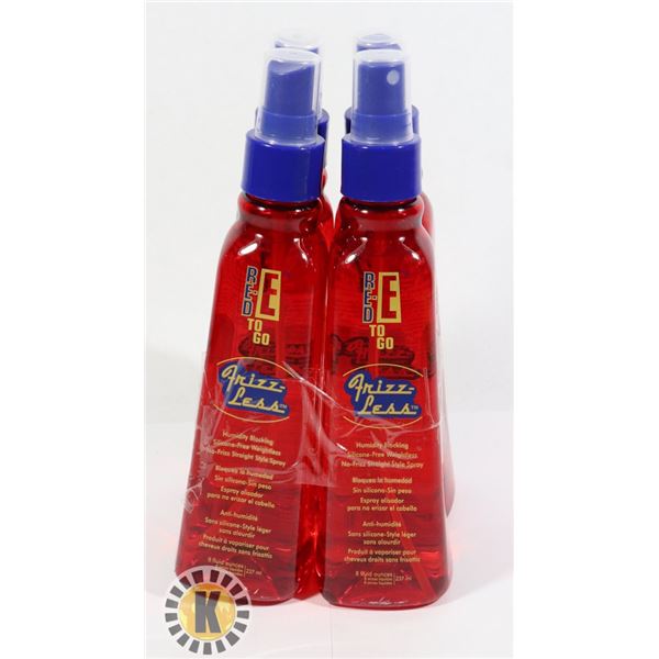 4 8OZ RED-E TO GO FRIZZ-LESS STRAIGHT STYLE SPRAY