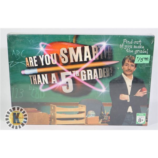 ARE YOU SMARTER THAN A 5TH GRADE GAME - NEW