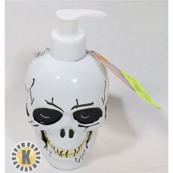 NEW SKULL HAND SOAP DISPENSER FILLED WITH SOAP