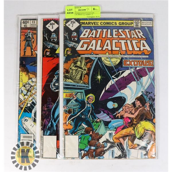 MARVEL COMICS BATTLESTAR GALACTICA ISSUE 2,3 AND