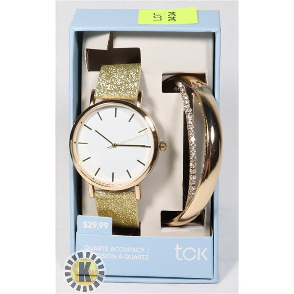 NEW FASHION WATCH AND BRACELET SET