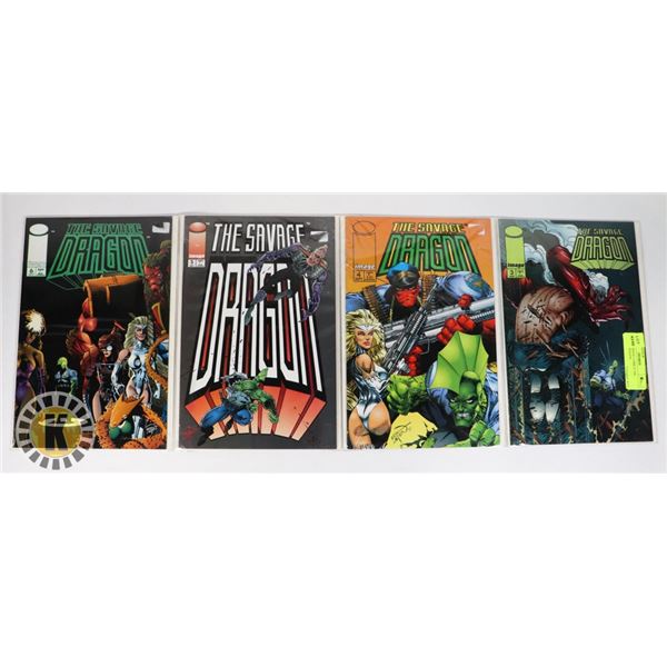 LOT OF 4 IMAGE COMICS THE SAVAGE DRAGON