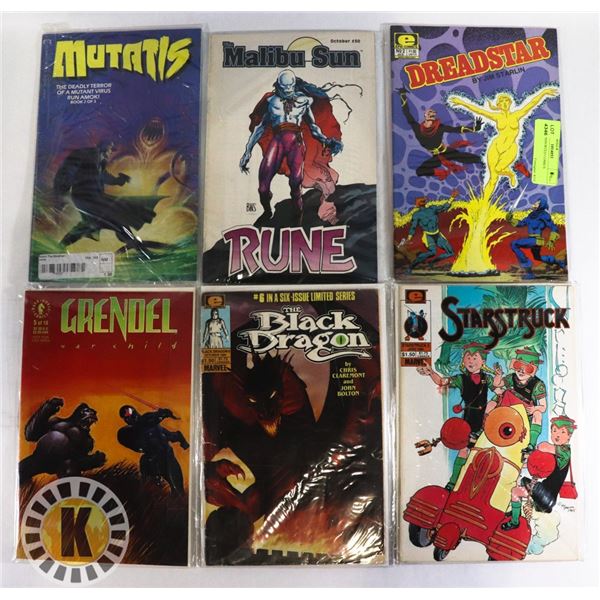 LOT OF 6 ASSORTED COMICS