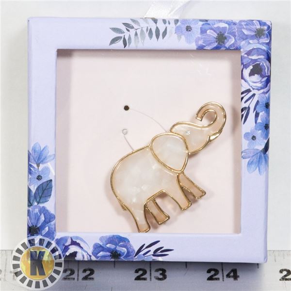 NEW VINTAGE STYLE LUCKY ELEPHANT BROOCH