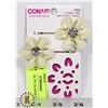 Image 1 : NEW CONAIR 2PC FLOWER BOBBY PIN SET