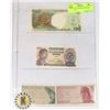 Image 1 : 11)  LOT OF 4 BANKNOTES FROM INDONESIA.