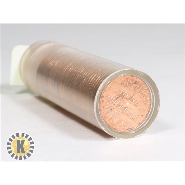 TUBE OF 1975 CANADIAN PENNIES