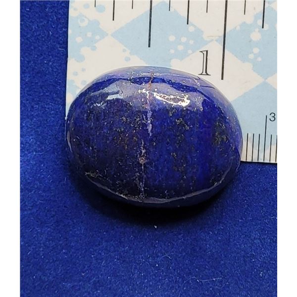 17)  HUGE OVAL NATURAL LAPIS LAZULI GEMSTONE,