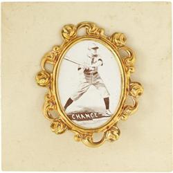 1915 PM1 Ornate Frame Pins Frank Chance. The 19