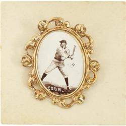 1915 PM1 Ornate Frame Pins Ty Cobb. The greates