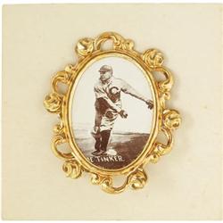 1915 PM1 Ornate Frame Pins Joe Tinker. One-thir