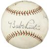 Image 1 : Circa 1928 Babe Ruth & Lou Gehrig Signed Basebal
