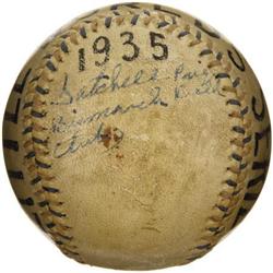 The Earliest Known Satchel Paige Single Signed B
