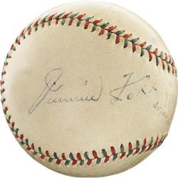 Circa 1935 Hall of Famers Multi-Signed Baseball
