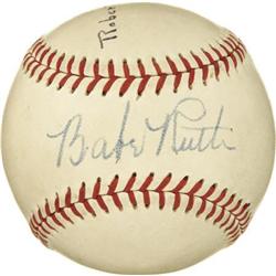 Early 1940's Babe Ruth Single Signed Baseball.