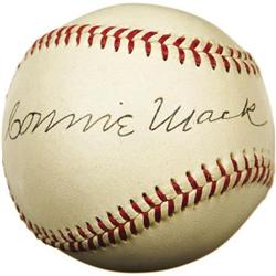 Circa 1950 Connie Mack Signed Baseball. One of