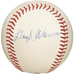 1950's Lloyd Waner Signed Baseball. The look of