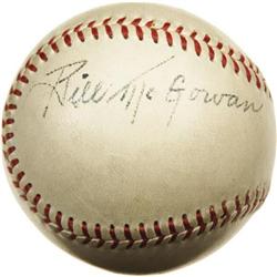 Early 1950's Bill McGowan Single Signed Baseball