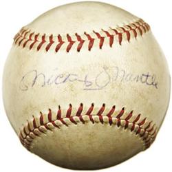 Circa 1956 Mickey Mantle & Casey Stengel Signed