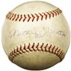 Circa 1956 Mickey Mantle & Casey Stengel Signed