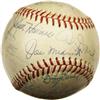 Image 1 : Circa 1970 Hall of Famers Multi-Signed Baseball