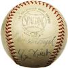 Image 3 : Circa 1970 Hall of Famers Multi-Signed Baseball