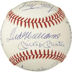 500 Home Run Club Signed Baseball Signed by Elev