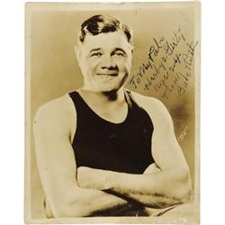 1930's Babe Ruth Signed Photograph at Age Twenty