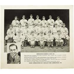 1938 MN Millers Team Signed Photograph with Ted William