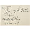 Image 2 : 1948 Babe Ruth Signed Photograph. Just two mont