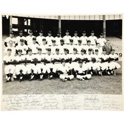 1962 New York Yankees Team Signed Large Photogra