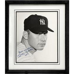 1980's Mickey Mantle Signed Large Photograph. B
