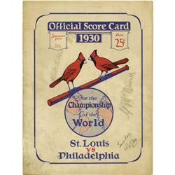 1930 Babe Ruth & John McGraw Signed World Series