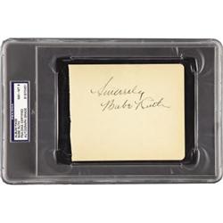 1930's Babe Ruth Signed Album Page.