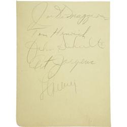 Circa 1938 Lou Gehrig & Joe DiMaggio Signed Albu