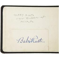 Late 1930's Autograph Book Signed by Babe Ruth,