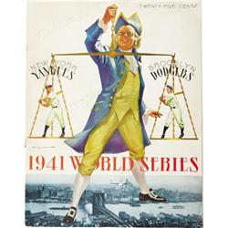 1941 Babe Ruth Signed World Series Program. We