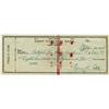 Image 1 : 1945 Ty Cobb Signed Check. The Hall of Fame's f