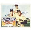 Image 1 : 1962 "Safe at Home" Lobby Card, Signed by Mantle