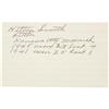 Image 1 : 1980's Hilton Smith Signed Index Card