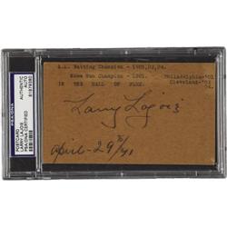 1941 Napoleon "Larry" Lajoie Signed Government P