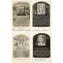 1940's-60's Hall of Fame Black & White Signed Pl