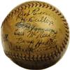 Image 1 : 1927 Washington Senators Team Signed Baseball.